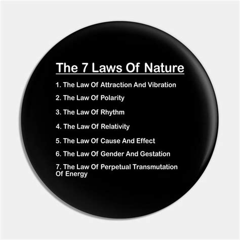 7 universal laws of nature